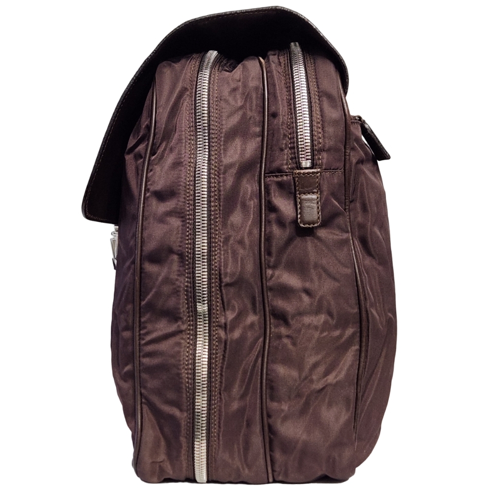 PRADA TESSUTO NYLON AND LEATHER BRIEFCASE DOCUMENT TRAVEL WEEKENDER BAG - Picture 4 of 15